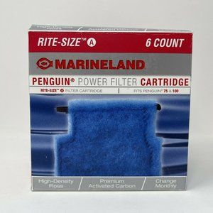 Marineland 6 Size A Penguin Power 75 and 100 Filter Replacement Cartridges NEW